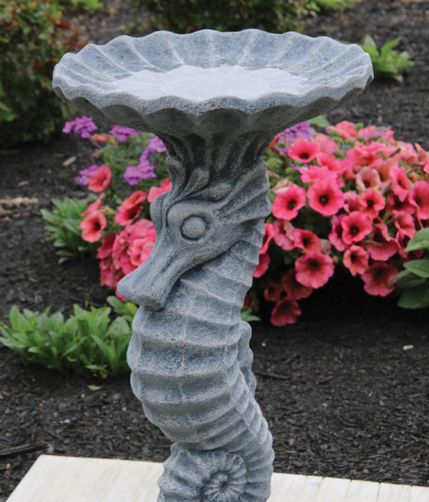 Seahorse Bird Bath