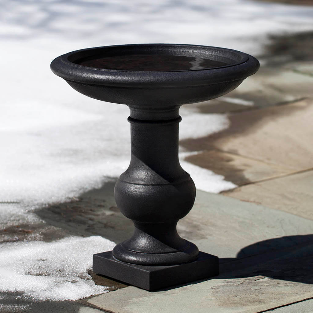 Balustrade Birdbath Cast-Stone Birdbath
