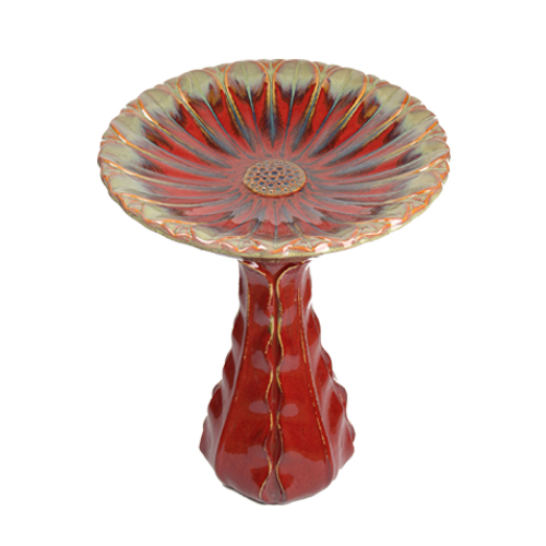 Red Bird Bath