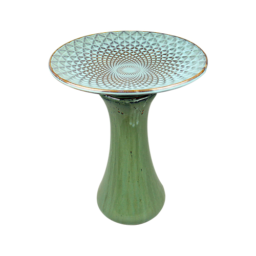Green Bird Bath